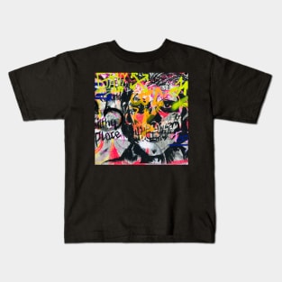 Graffiti Face by LowEndGraphics Kids T-Shirt